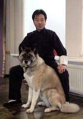 Xia Quan Tai Chi Kung Fu Nederland Rotterdam Sifu Kong with his dog 05